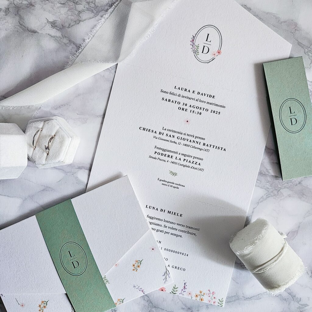 partecipazione a busta classica